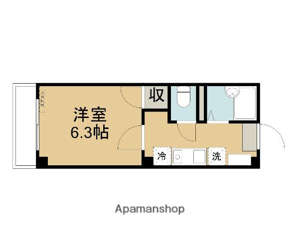 大成マンション(1K/2階)の間取り写真