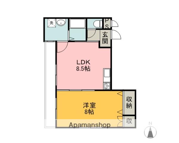コアコート南町(1LDK/2階)の間取り写真