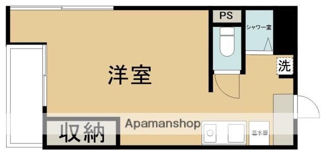 モニマン・デ・アルマ(ワンルーム/1階)の間取り写真