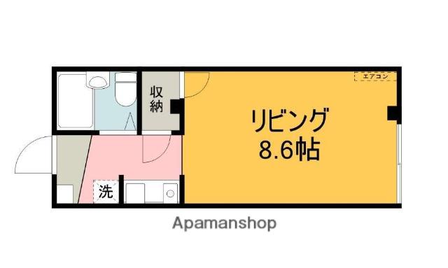 コーポ美貴(ワンルーム/3階)の間取り写真