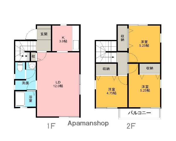 山陰本線 鳥取駅 徒歩27分 2階建 築18年(3LDK)の間取り写真