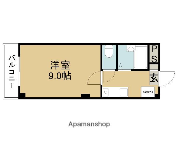 マンション創夢389(1K/2階)の間取り写真