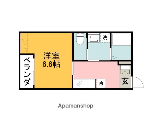 プリマベーラⅦ(1K/3階)の間取り写真