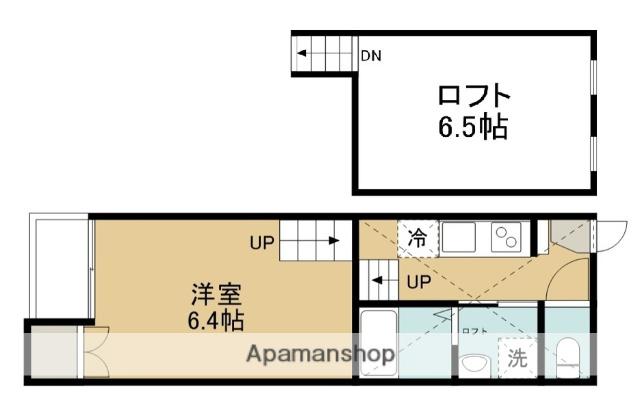ALPHA THE PREMIER(ワンルーム/1階)の間取り写真