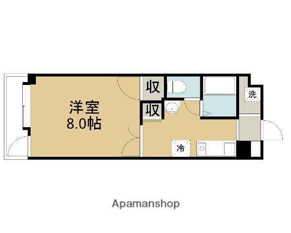 スカイマンション永楽(1K/4階)の間取り写真