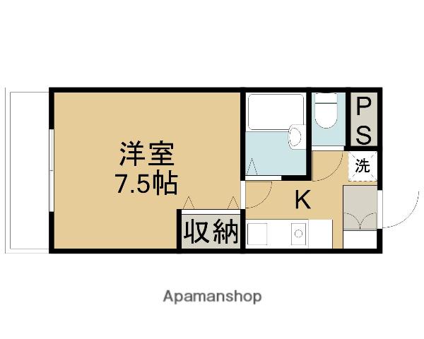 ブルーロジンジュ(1K/1階)の間取り写真