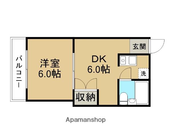 メゾンドアイ(1DK/3階)の間取り写真