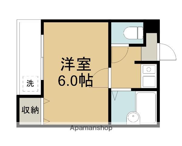 エクス・アン(1K/1階)の間取り写真