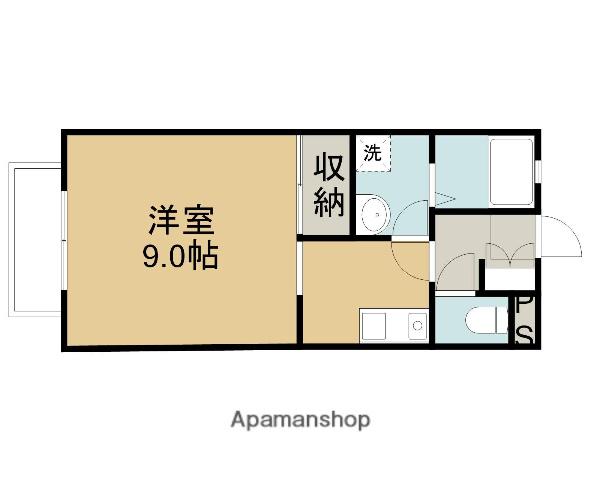 サニーパレス(1K/2階)の間取り写真