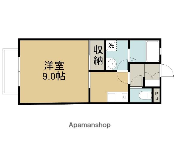 サニーパレス(1K/2階)の間取り写真