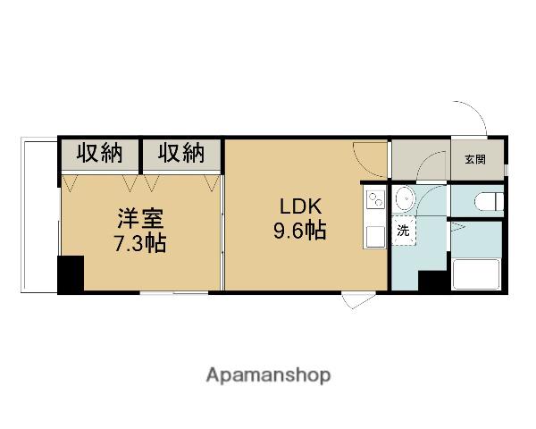 免震 メイヤーズ西町(1LDK/3階)の間取り写真
