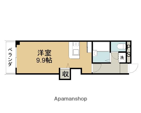 サザンセレスト(ワンルーム/1階)の間取り写真