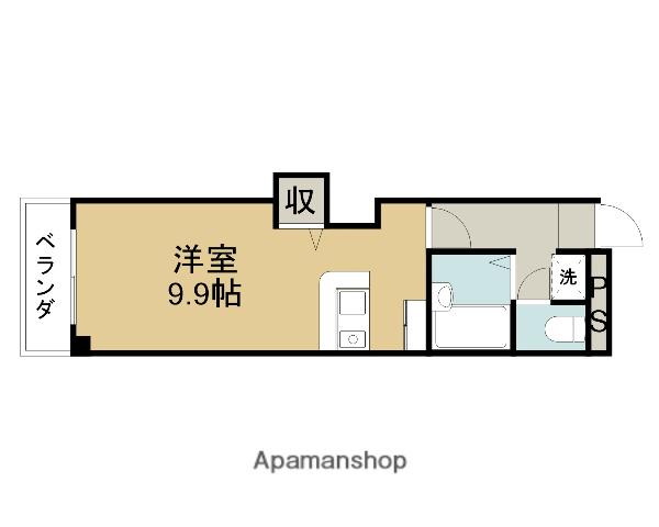 サザンセレスト(ワンルーム/4階)の間取り写真