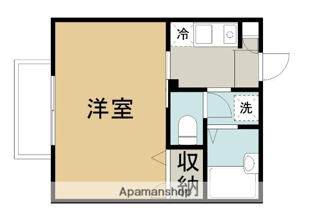 コミュニティー浜村(1K/2階)の間取り写真