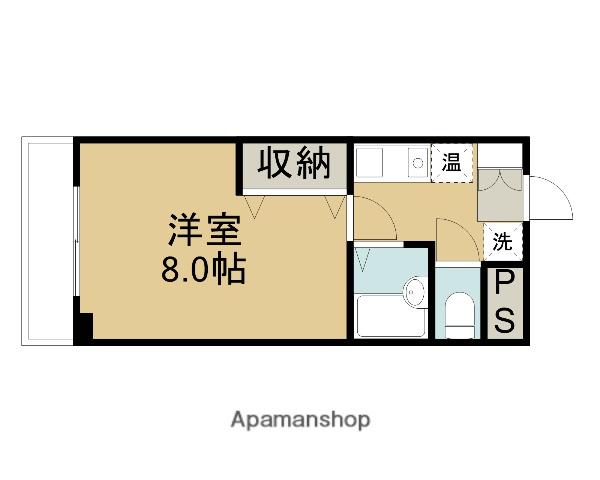 コスモス桂木(1K/1階)の間取り写真