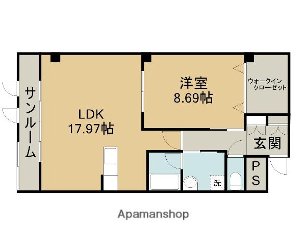 ステラガーデン(1LDK/3階)の間取り写真