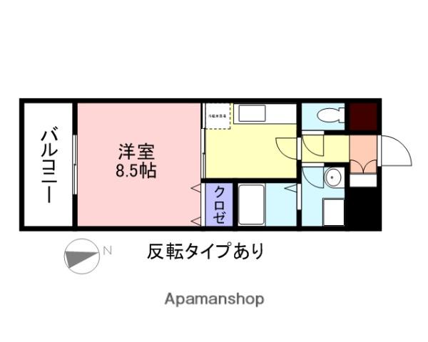 メゾンフィービー(1K/1階)の間取り写真