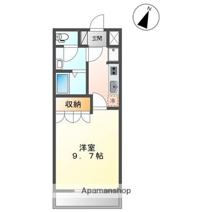 ベルメゾン(1K/1階)の間取り写真