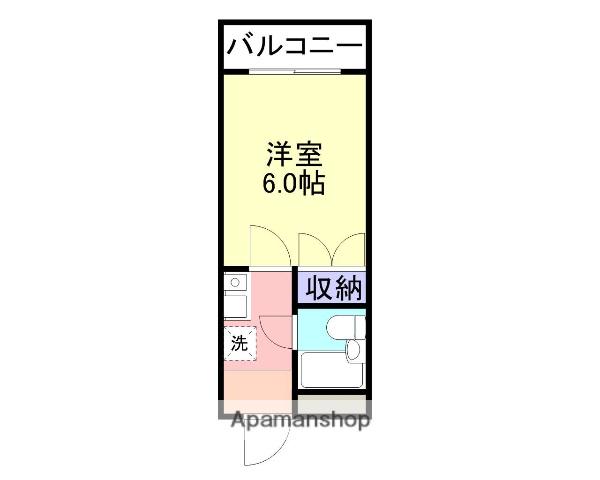 アビタシオンドゥ(1K/5階)の間取り写真