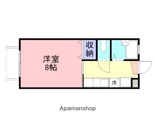 パークサイド東山(1K/1階)の間取り写真