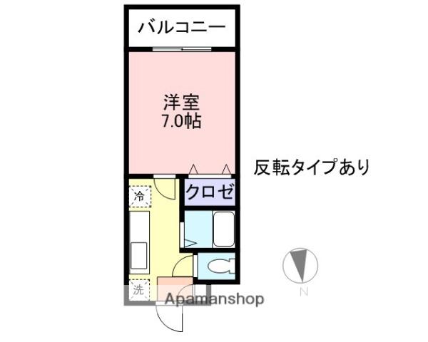 メゾンプリヴェ(1K/1階)の間取り写真