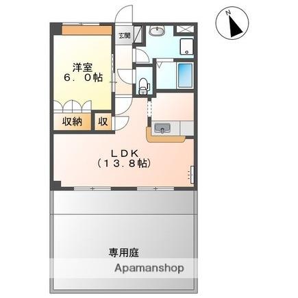 ライラック(1LDK/1階)の間取り写真