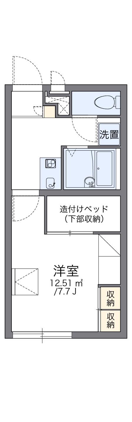レオパレスビレッジ田園(1K/2階)の間取り写真