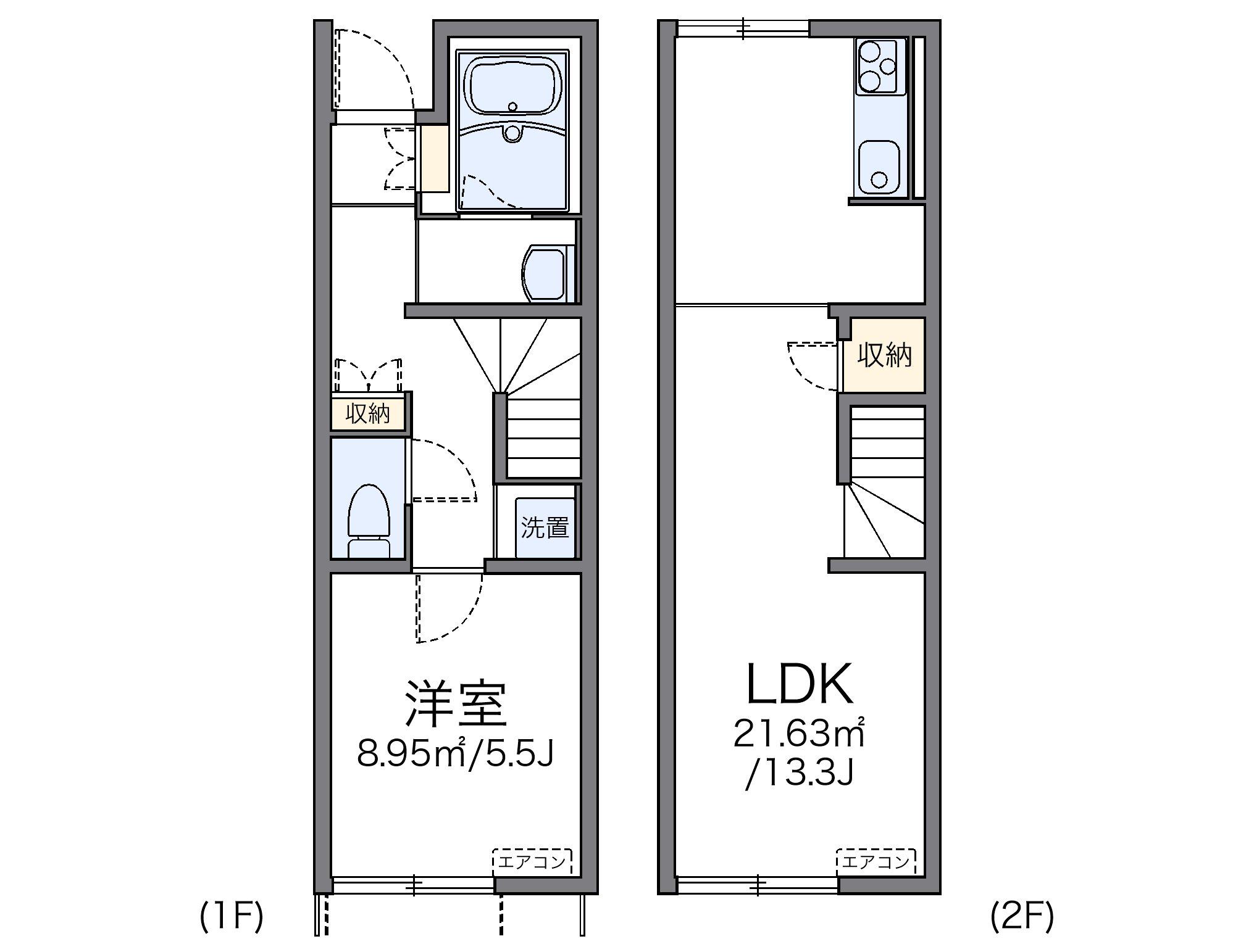 レオネクスト佐陀(1LDK/1階)の間取り写真
