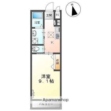 メゾン ド グラティア(1K/1階)の間取り写真