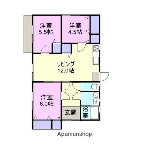 伯備線 伯耆大山駅 徒歩40分 1階建 築47年(3LDK)の間取り写真
