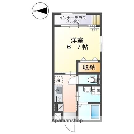 COAST LINE米子東(1K/2階)の間取り写真