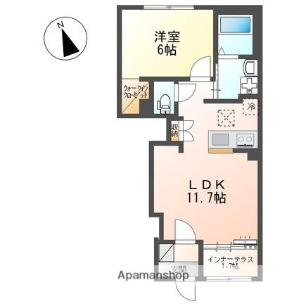 ベントルナータ(1LDK/1階)の間取り写真