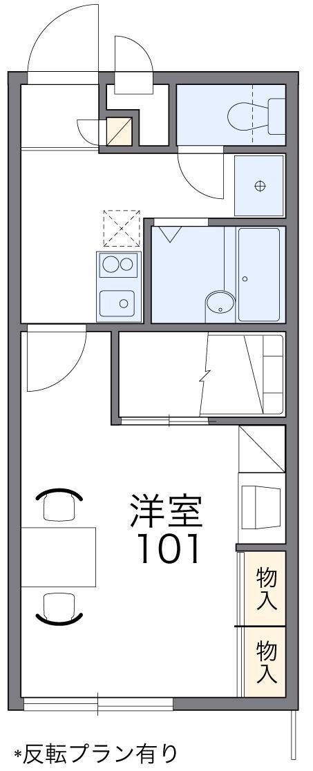レオパレスヤマサ(1K/2階)の間取り写真