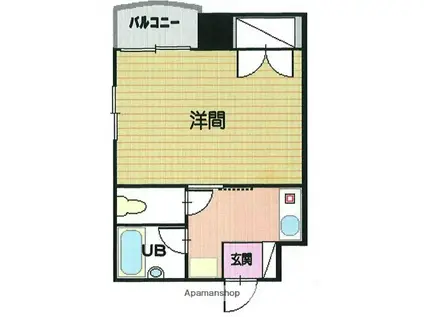 エクセル富士見(1K/5階)の間取り写真