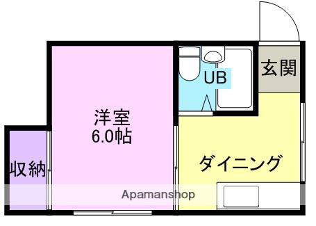 コーポNTA(1DK/1階)の間取り写真