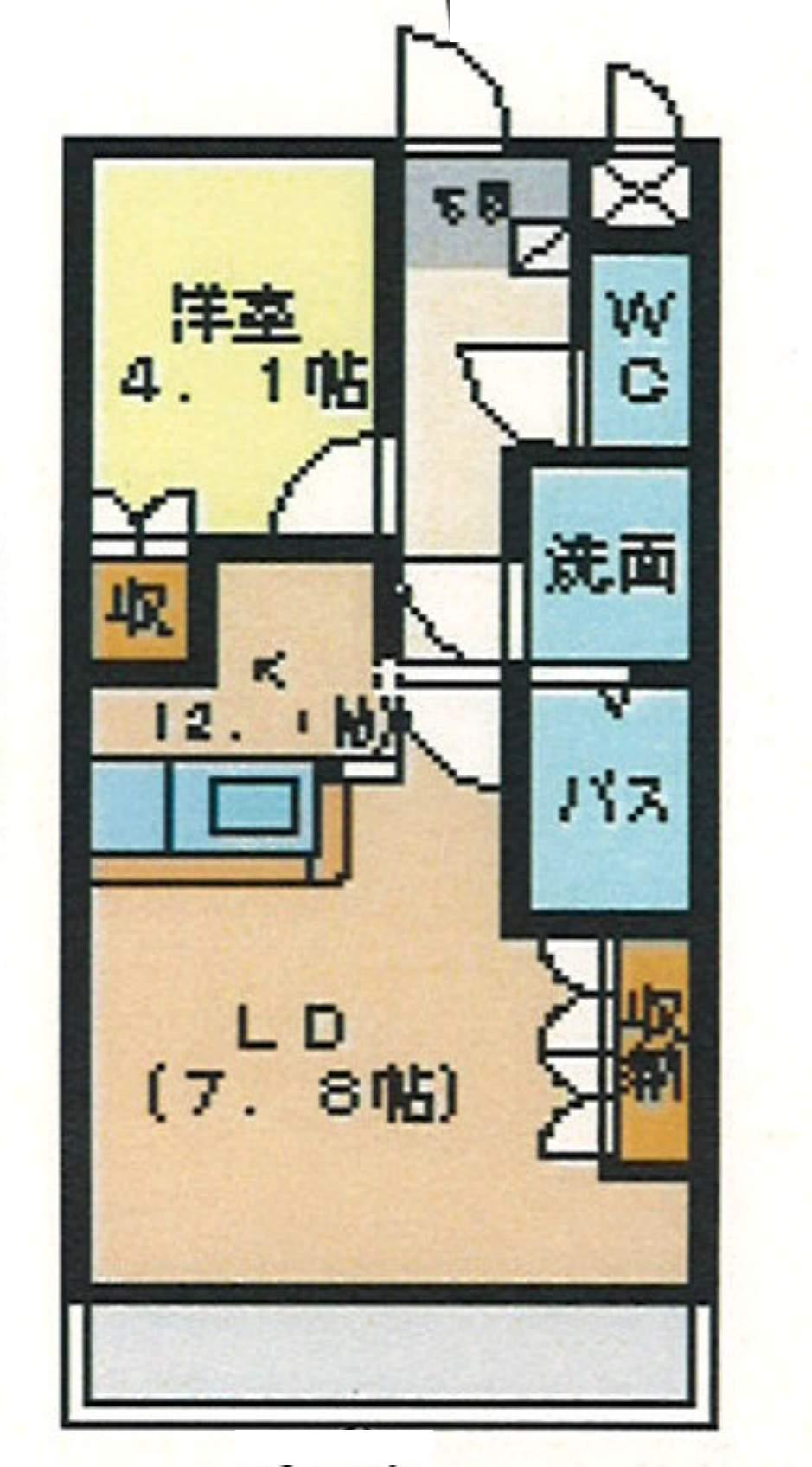 クリーンバレーコート(1LDK/2階)の間取り写真