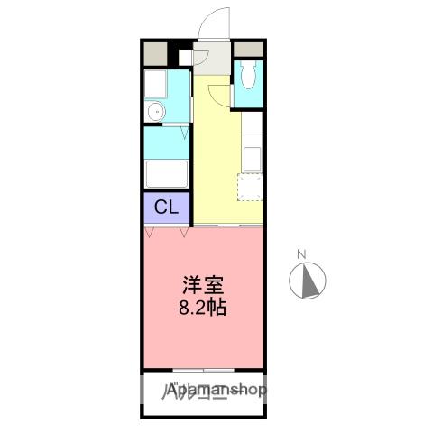 フェニックス(1K/2階)の間取り写真