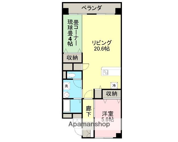 東町ビル(1SLDK/6階)の間取り写真