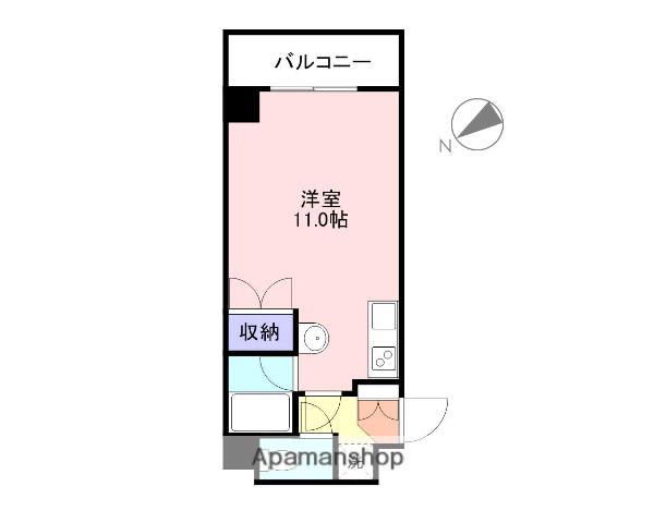 キャッスルさとだ(ワンルーム/4階)の間取り写真