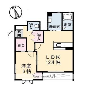 エスペラント(1LDK/1階)の間取り写真