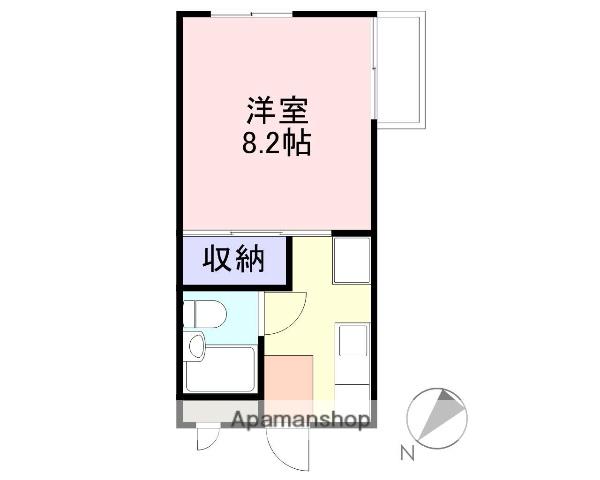 シャンボール5(1K/1階)の間取り写真