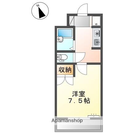 SANロイヤル(1K/3階)の間取り写真