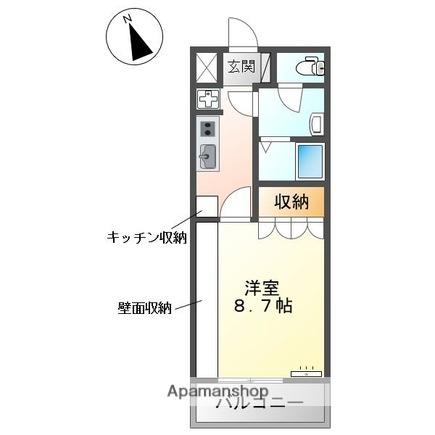 ベル ルージュ(1K/1階)の間取り写真