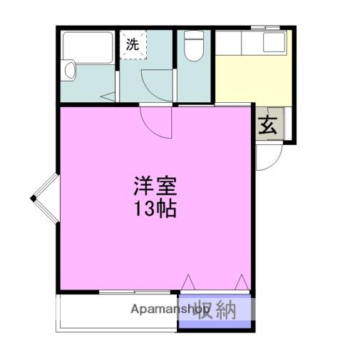 ハイツジュネス(1K/2階)の間取り写真