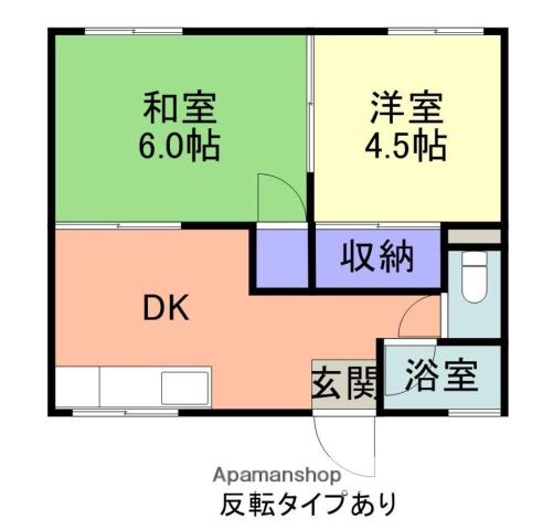 アイビープレジデントハイツ(2K/2階)の間取り写真