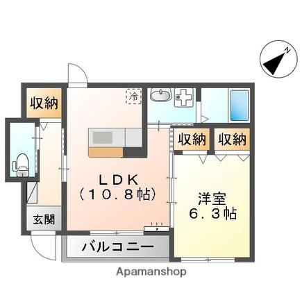 グルージャ(1LDK/1階)の間取り写真