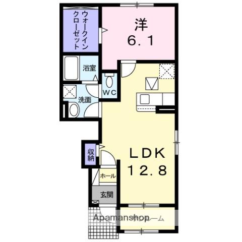 フレーシアⅥ(2LDK/2階)の間取り写真