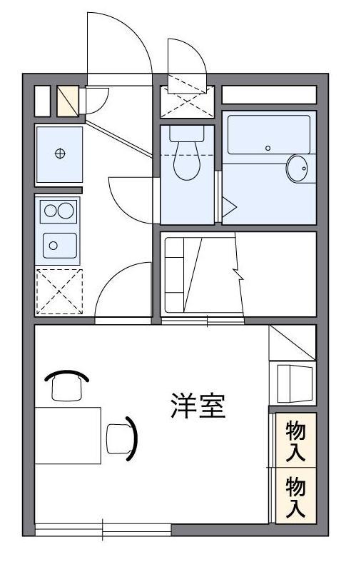 レオパレスCOMETS(1K/1階)の間取り写真