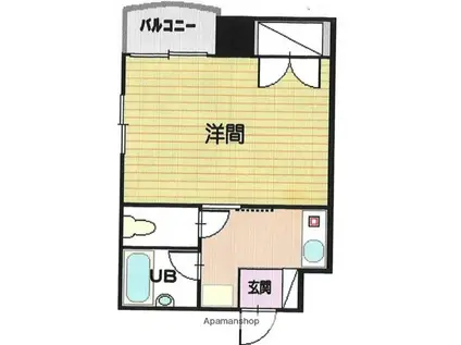 エクセル富士見(1K/2階)の間取り写真