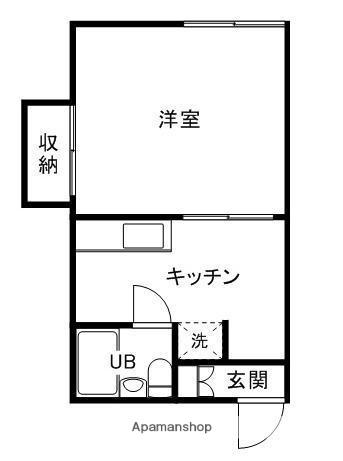 コーポブリーズ(1DK/1階)の間取り写真